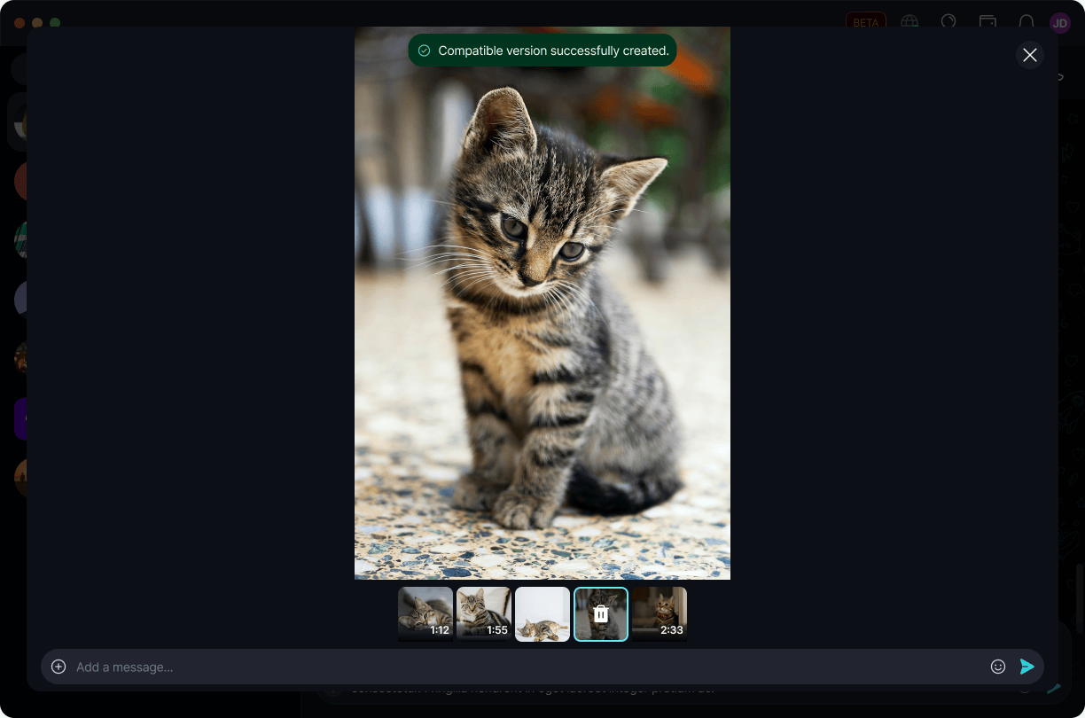 Convert Incompatible Videos ποΈ Β· Desktop Compatible version successfully created.